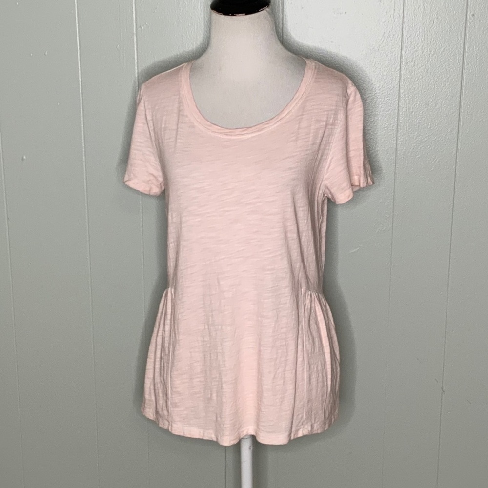 Sanctuary Casual Pink Short Sleeve Round Neck Tunic Shirt XS